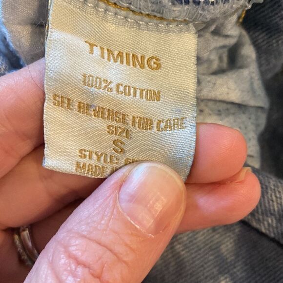 Timing tie dyed denim shorts size small - Picture 7 of 7